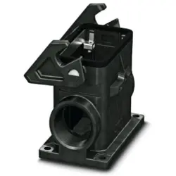 Surface mount housing, size B10, PA, 2 x M32, angled, longitudinal bow locking, IP66, 1407636