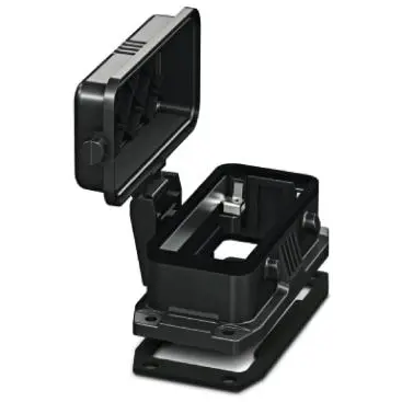 Surface mount housing, size B16, PA, PG16, straight, cross bow locking, IP66, 1407649 - 1