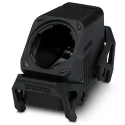 Grommet housing, size B16, PA, cross bow locking, IP66, 1420933