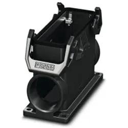 Surface mount housing, size B24, PA, 2 x M40, angled, cross bow locking, IP66, 1407665