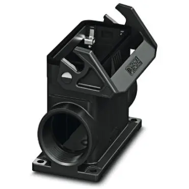 Surface mount housing, size B24, PA, 2 x M25, angled, longitudinal bow locking, IP66, 1421459 - 1