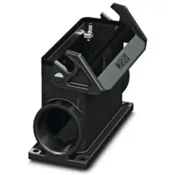 Surface mount housing, size B24, PA, 2 x M40, angled, longitudinal bow locking, IP66, 1407663