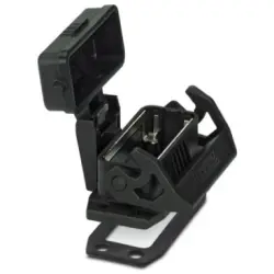 Surface mount housing, size D15, PA, PG16, straight, longitudinal bow locking, IP66, 1411337