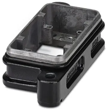 Surface mount housing, size B6, die-cast aluminum, PG16, straight, screw locking, IP66/IP68/IP69, 1411122 - 1