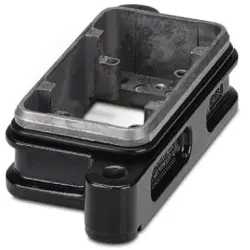 Surface mount housing, size B6, die-cast aluminum, PG16, straight, screw locking, IP66/IP68/IP69, 1411122