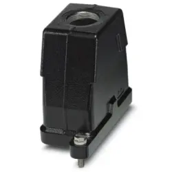 Grommet housing, size B10, die-cast aluminum, M25, straight, screw locking, IP66/IP68/IP69, 1411882