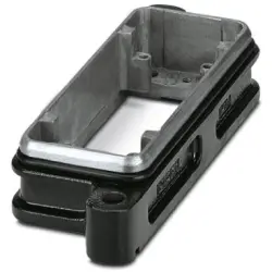 Surface mount housing, size B16, die-cast aluminum, PG16, straight, screw locking, IP66/IP68/IP69, 1411060