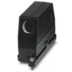 Grommet housing, size B24, die-cast aluminum, M32, angled, screw locking, IP66/IP68/IP69, 1411887