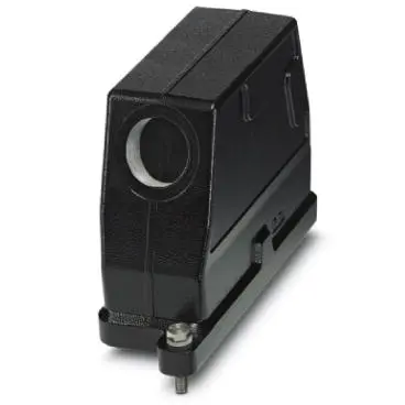 Grommet housing, size B24, die-cast aluminum, M40, angled, screw locking, IP66/IP68/IP69, 1411061 - 1