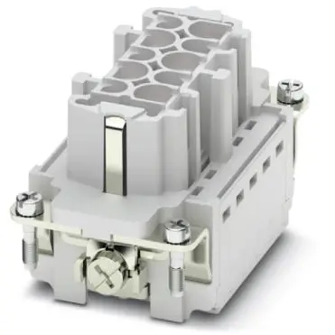 Socket contact insert, 10B, 3 pole, unequipped, crimp connection, with PE contact, 1405261 - 1