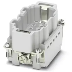 Pin contact insert, 10B, 3 pole, unequipped, crimp connection, with PE contact, 1405260