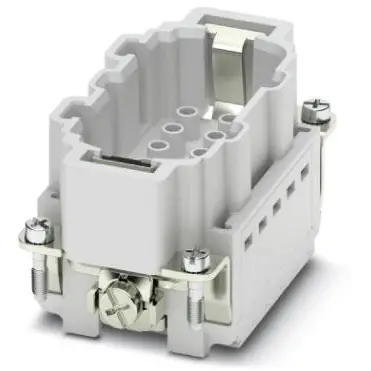Pin contact insert, 10B, 3 pole, unequipped, crimp connection, with PE contact, 1405260 - 1