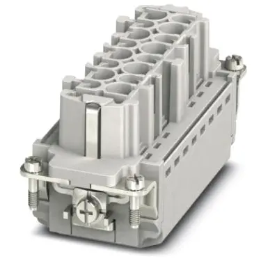 Socket contact insert, 16B, 6 pole, equipped, push-in, with PE contact, 1407744 - 1