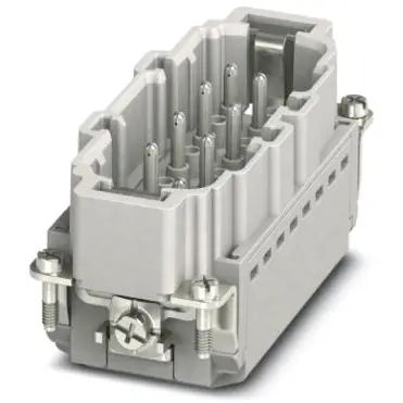 Pin contact insert, 16B, 6 pole, equipped, push-in, with PE contact, 1407740 - 1