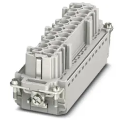 Socket contact insert, 24B, 10 pole, equipped, push-in, with PE contact, 1407745