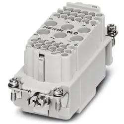 Socket contact insert, 16B, 6 pole, unequipped, crimp connection, with PE contact, 1636389