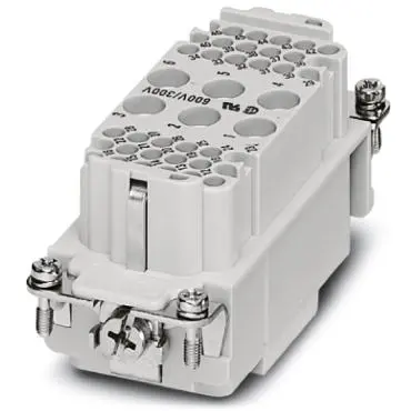 Socket contact insert, 16B, 6 pole, unequipped, crimp connection, with PE contact, 1636389 - 1