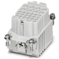 Socket contact insert, 10B, 8 pole, unequipped, crimp connection, with PE contact, 1636321