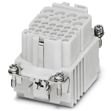 Socket contact insert, 10B, 8 pole, unequipped, crimp connection, with PE contact, 1636321 - 1