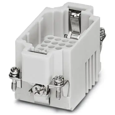 Pin contact insert, 10B, 8 pole, unequipped, crimp connection, with PE contact, 1636318 - 1