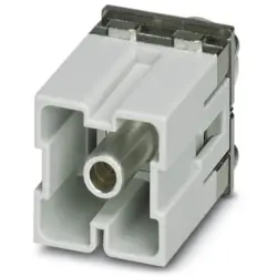 Pin contact insert, 16B, 1 pole, equipped, axial screw connection, with PE contact, 1417382
