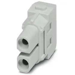 Socket contact insert, 2 pole, unequipped, crimp connection, 1414361