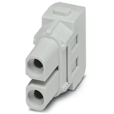 Socket contact insert, 2 pole, unequipped, crimp connection, 1414361 - 1