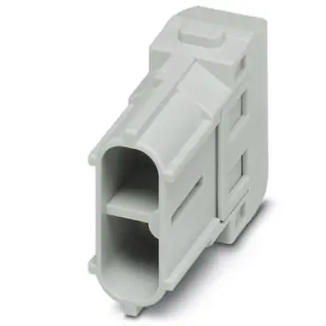Pin contact insert, 2 pole, unequipped, crimp connection, 1414360 - 1