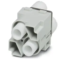 Pin contact insert, 2 pole, unequipped, crimp connection, 1417408