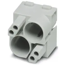 Socket contact insert, 2 pole, unequipped, crimp connection, 1417376