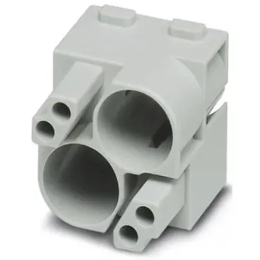 Socket contact insert, 2 pole, unequipped, crimp connection, 1417376 - 1