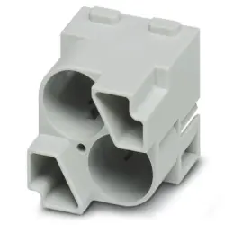 Pin contact insert, 2 pole, unequipped, crimp connection, 1417374