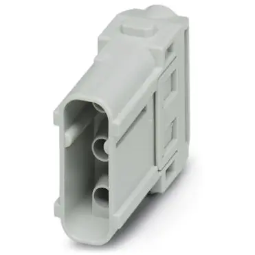 Pin contact insert, 3 pole, unequipped, crimp connection, 1414358 - 1