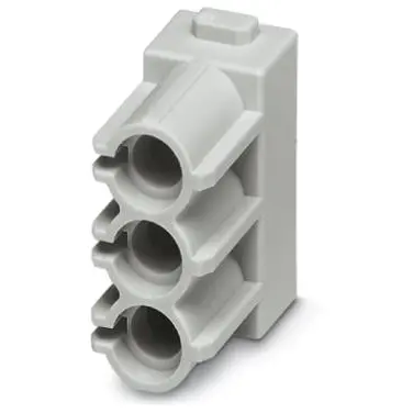 Socket contact insert, 3 pole, unequipped, crimp connection, 1417433 - 1