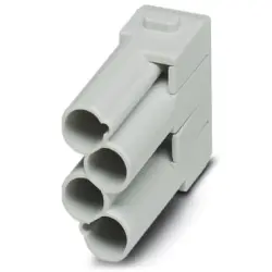 Pin contact insert, 4 pole, unequipped, crimp connection, 1414362