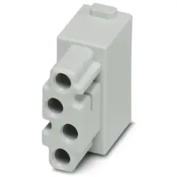Socket contact insert, 4 pole, equipped, solder/crimp connection, 1417370