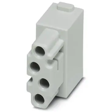Socket contact insert, 4 pole, equipped, solder/crimp connection, 1417370 - 1