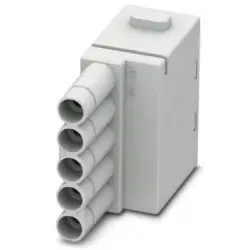 Socket contact insert, 5 pole, equipped, push-in, 1423962
