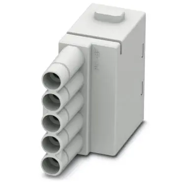 Socket contact insert, 5 pole, equipped, push-in, 1423962 - 1