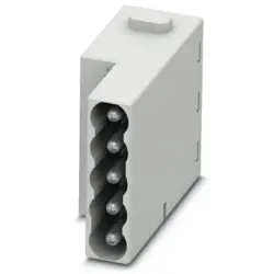 Pin contact insert, 5 pole, equipped, push-in, 1423961