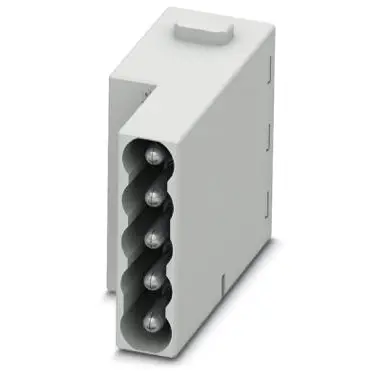 Pin contact insert, 5 pole, equipped, push-in, 1423961 - 1