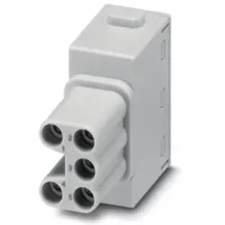 Socket contact insert, 5 pole, equipped, push-in, 1417373