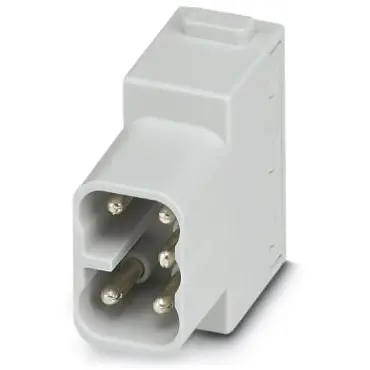 Pin contact insert, 5 pole, equipped, push-in, 1417372 - 1