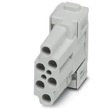 Socket contact insert, 6 pole, unequipped, crimp connection, 1414367 - 1