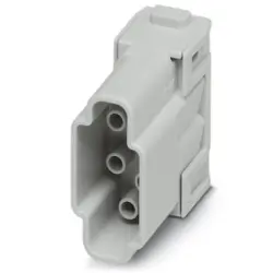 Pin contact insert, 6 pole, unequipped, crimp connection, 1414366