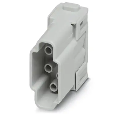 Pin contact insert, 6 pole, unequipped, crimp connection, 1414366 - 1