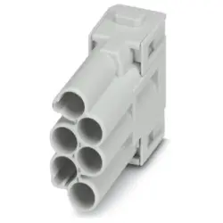 Pin contact insert, 6 pole, unequipped, crimp connection, 1414368