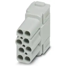 Socket contact insert, 8 pole, unequipped, crimp connection, 1414371