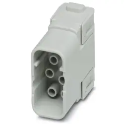 Pin contact insert, 8 pole, unequipped, crimp connection, 1414370