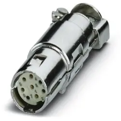 Jack, 8 pole, crimp connection, straight, 1066080